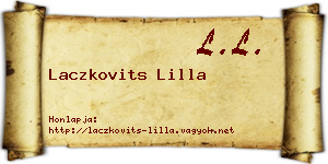 Laczkovits Lilla névjegykártya