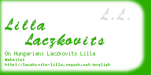 lilla laczkovits business card